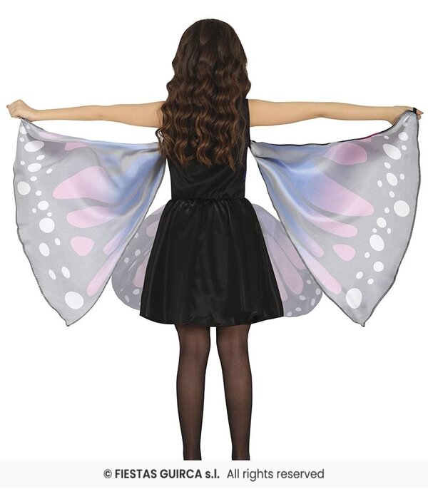 Kostuum Vlinder met Vleugels Roze/Paars Meisje