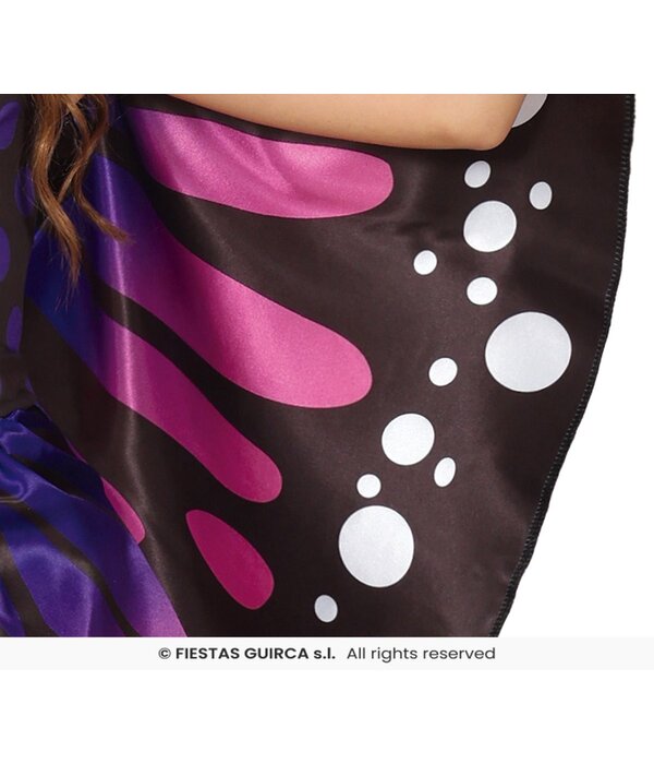 Kostuum Vlinder met Vleugels Roze/Paars Meisje