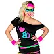 T-Shirt Dames I Love 80's Zwart Fashion