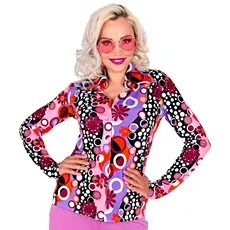 Party Blouse Paars 70's Groovy Dames