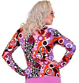Party Blouse Paars 70's Groovy Dames