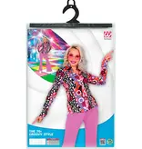 Party Blouse Paars 70's Groovy Dames