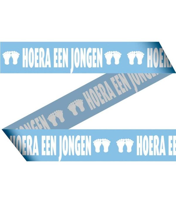 Markeerlint blauw geboorte jongen - 15 meter