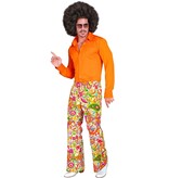 Flared 60's Broek Heren Peace & Paisley