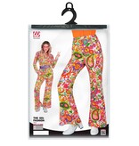 Flared Broek 60's Peace & Paisley Dames