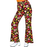 Flared Broek 60's Bloemen Dames