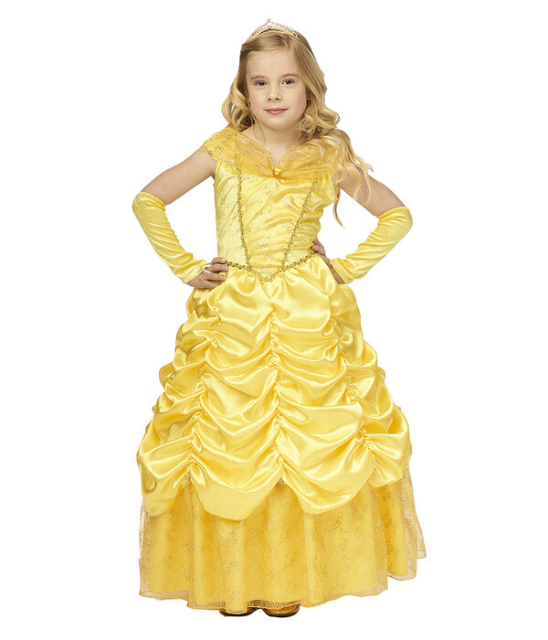 Gele Prinsessenjurk Kind Fleur