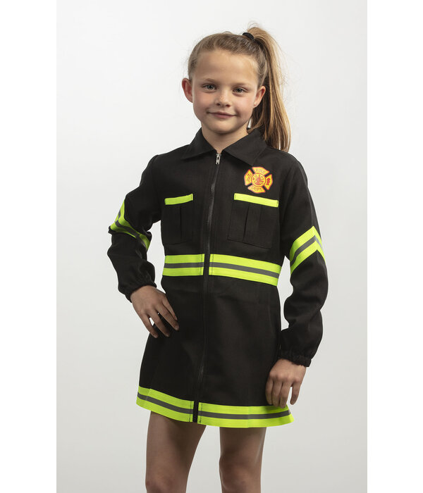 Brandweer jurkje kind Zwart