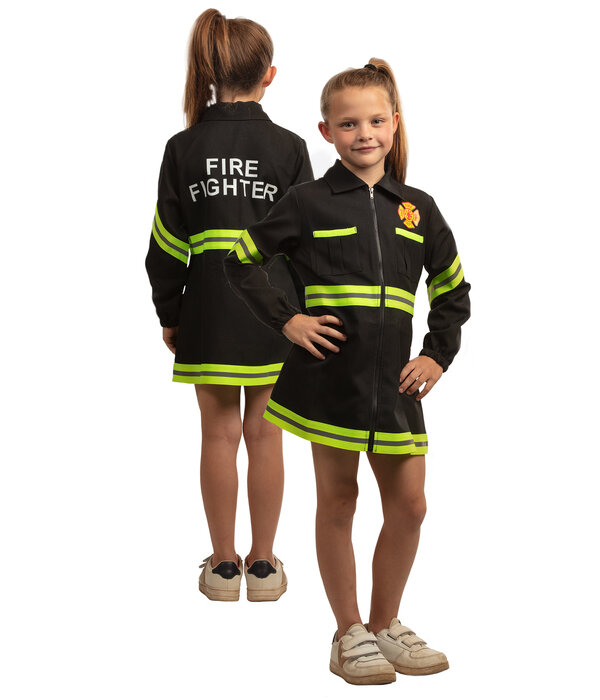 Brandweer jurkje kind Zwart