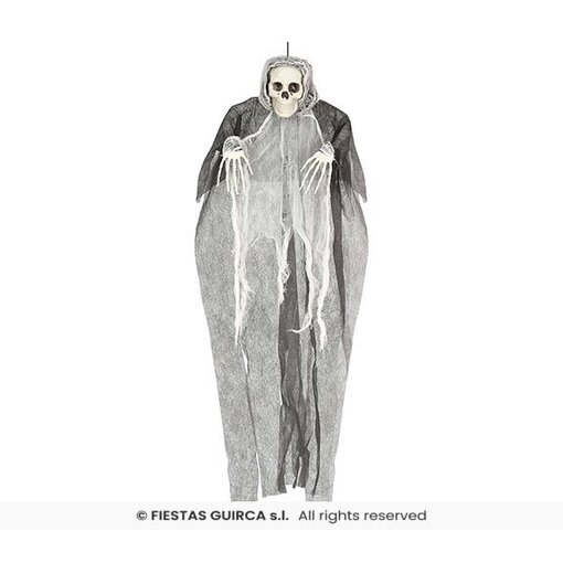 Hangdecoratie Skelet Grijs/Wit (80cm)