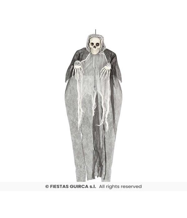 Hangdecoratie Skelet Grijs/Wit (80cm)