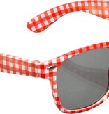 Bril Rood/Wit Geruit Oktoberfest