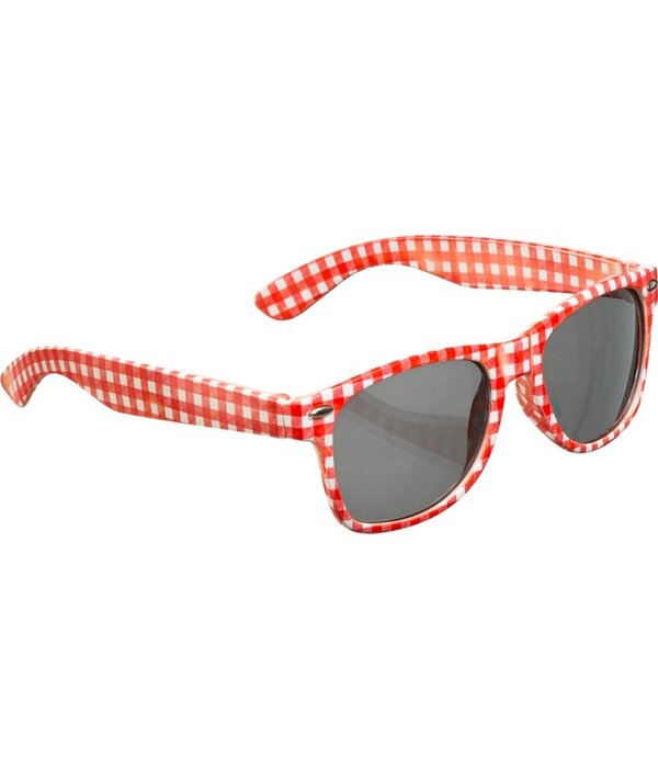 Bril Rood/Wit Geruit Oktoberfest