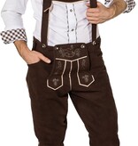 Traditionele Tiroler Broek Bruin Lang Maximilian