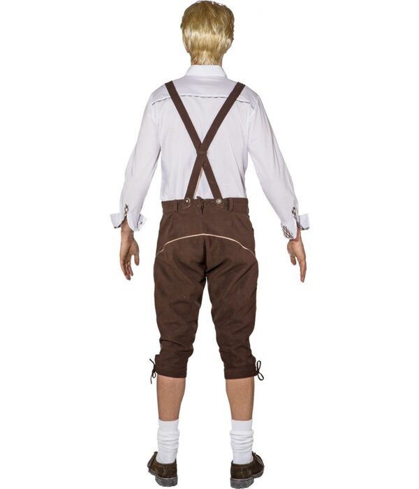 Traditionele Tiroler Broek Bruin Lang Maximilian