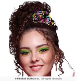 Scrunchie 80's Forever Zwart