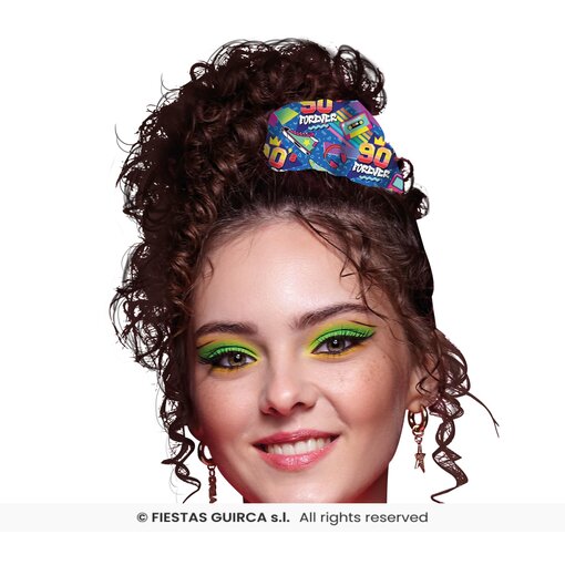 Scrunchie 90's Forever Blauw