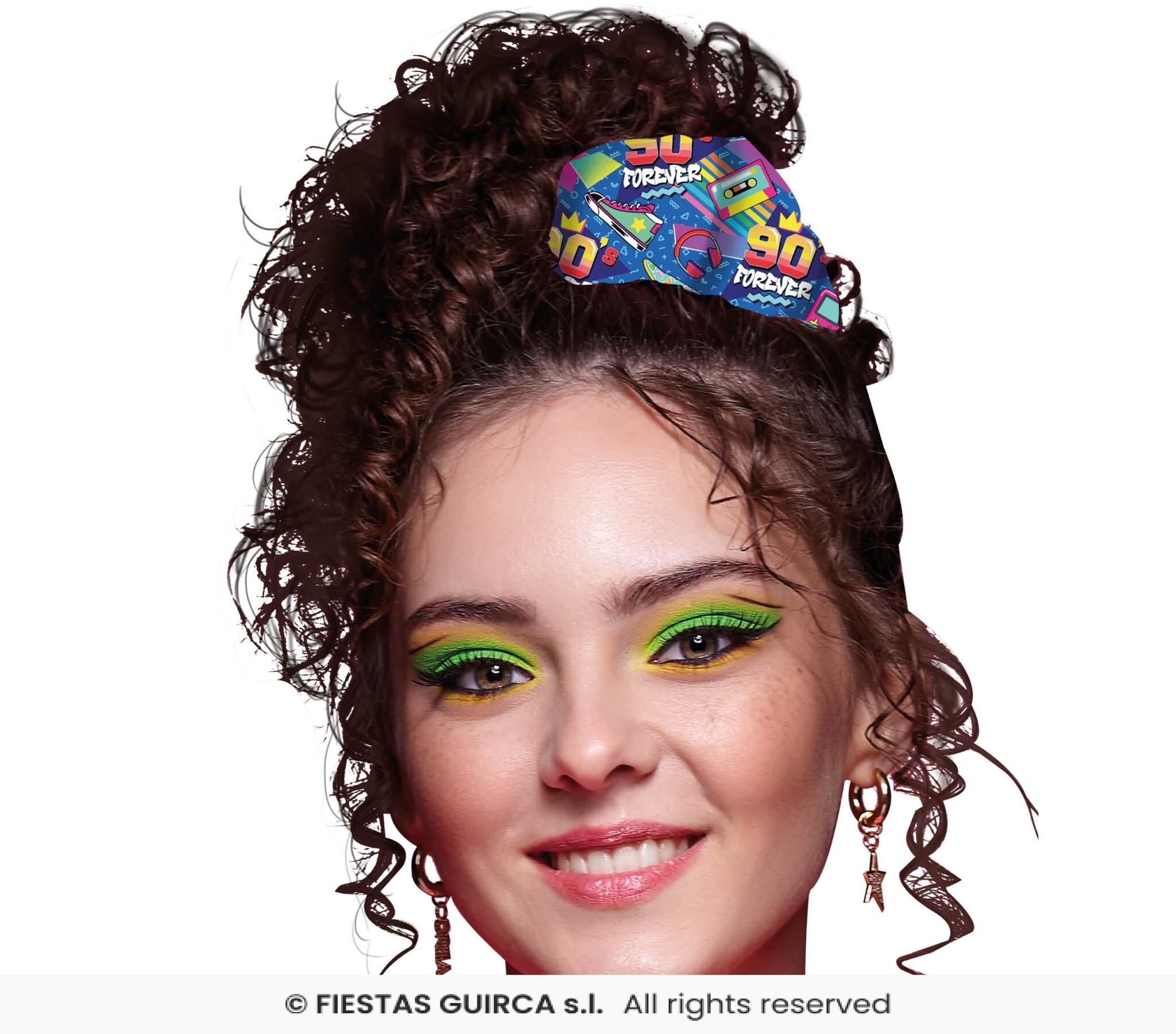 Scrunchie 90&apos;s Forever Blauw