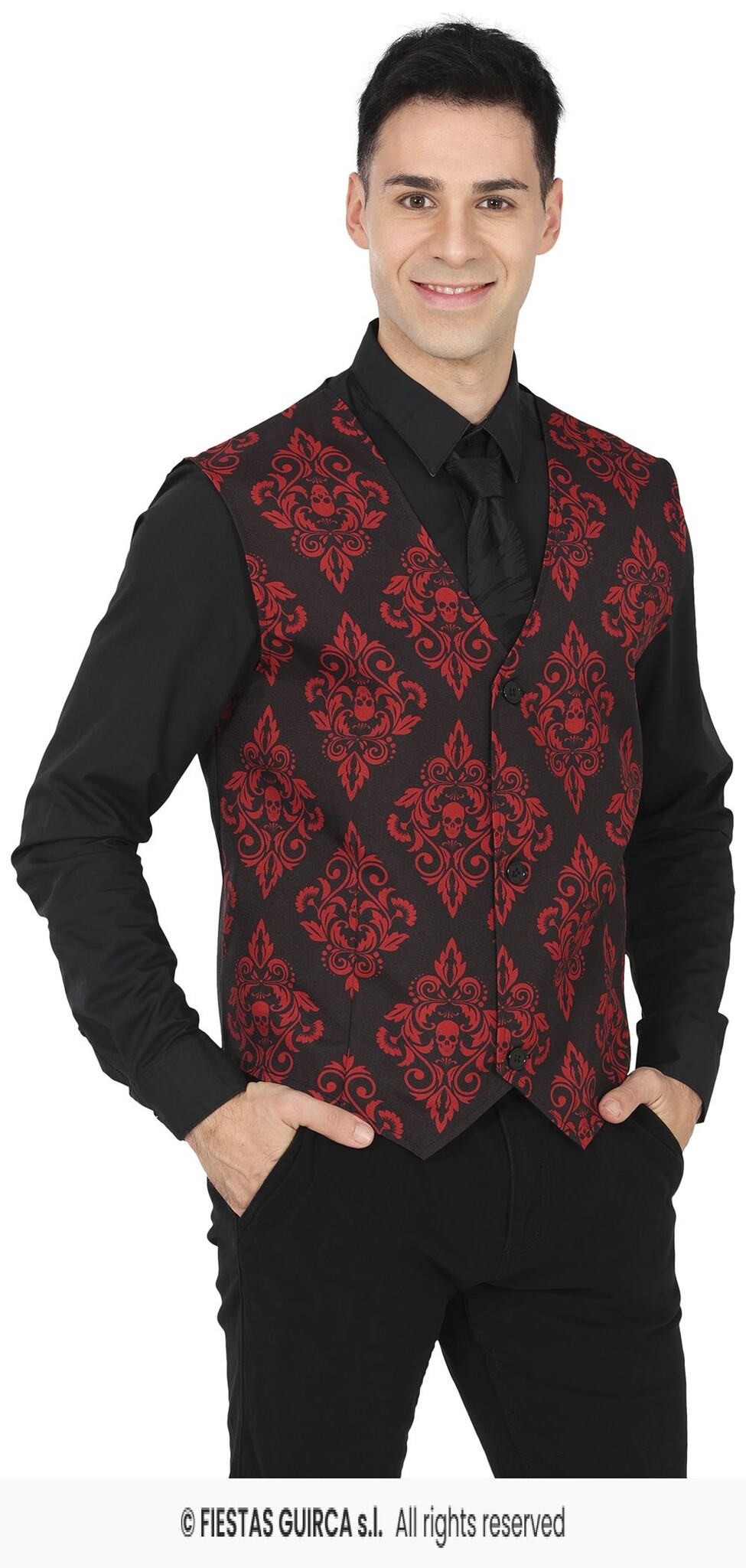 Halloween Gilet Vampier Heren