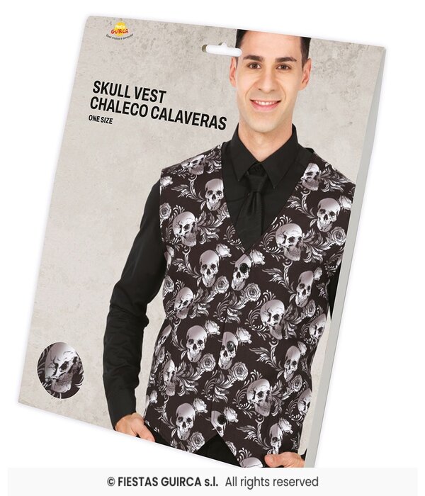 Halloween Gilet Doodskop Heren