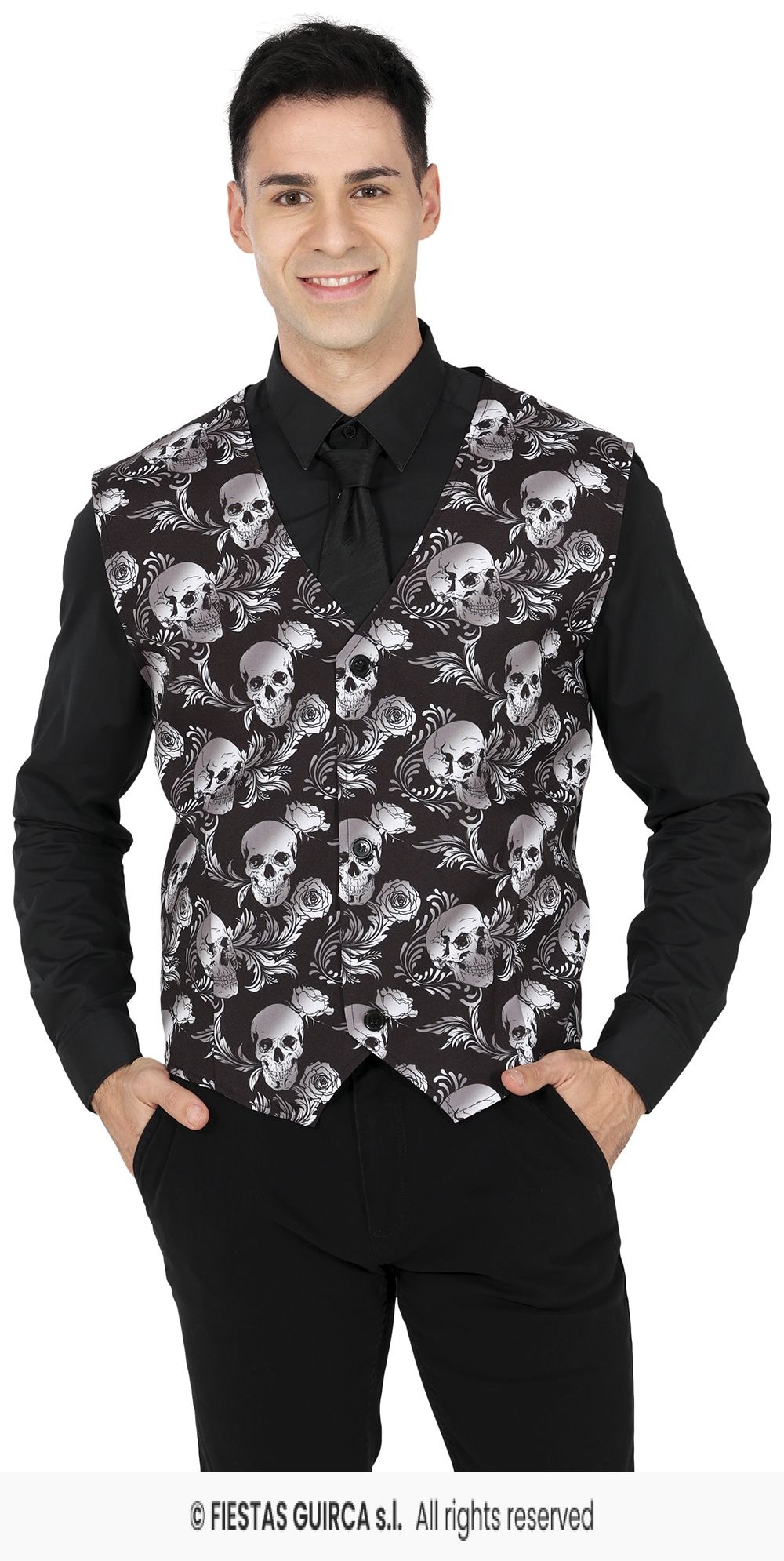 Halloween Gilet Doodskop Heren