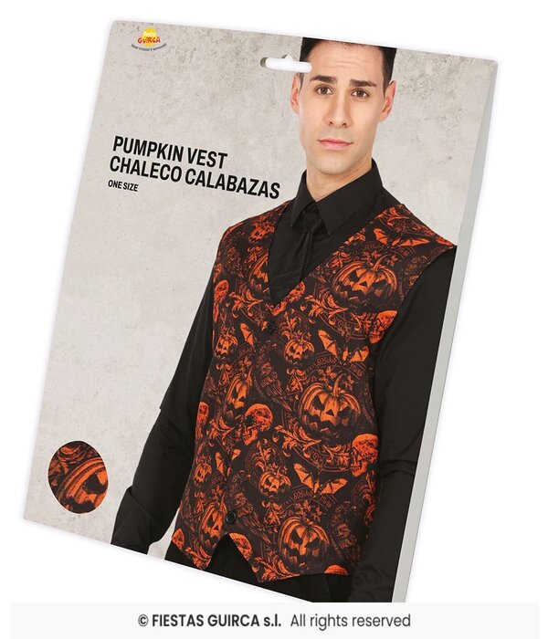 Halloween Gilet Pompoen Heren