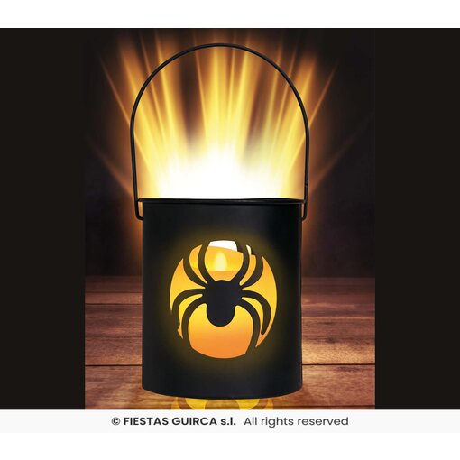 Lantaarn Spin met Led (10x9cm)