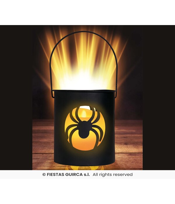 Lantaarn Spin met Led (10x9cm)