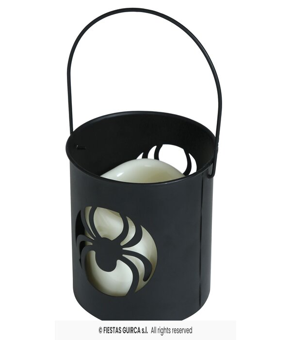 Lantaarn Spin met Led (10x9cm)