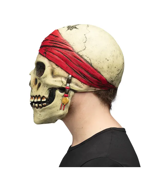 Latex hoofdmasker Piraat Crinson