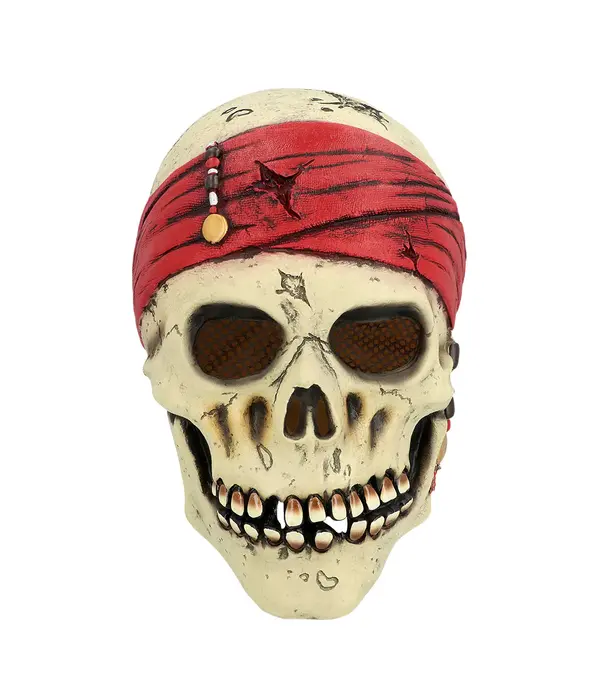 Latex hoofdmasker Piraat Crinson