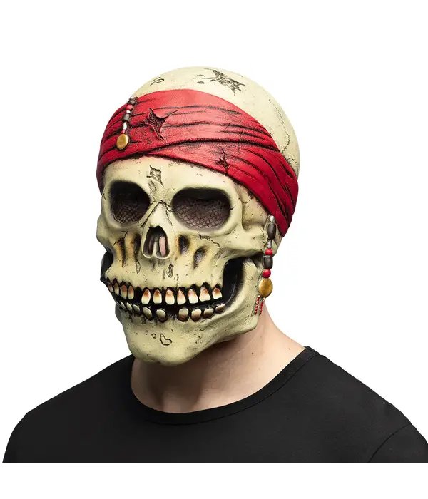 Latex hoofdmasker Piraat Crinson