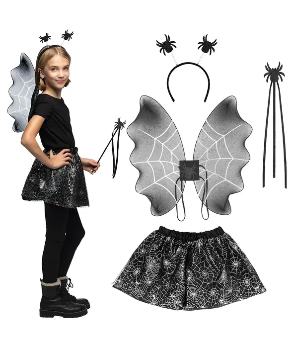 Duister Spinnenprinses Verkleedset Kind