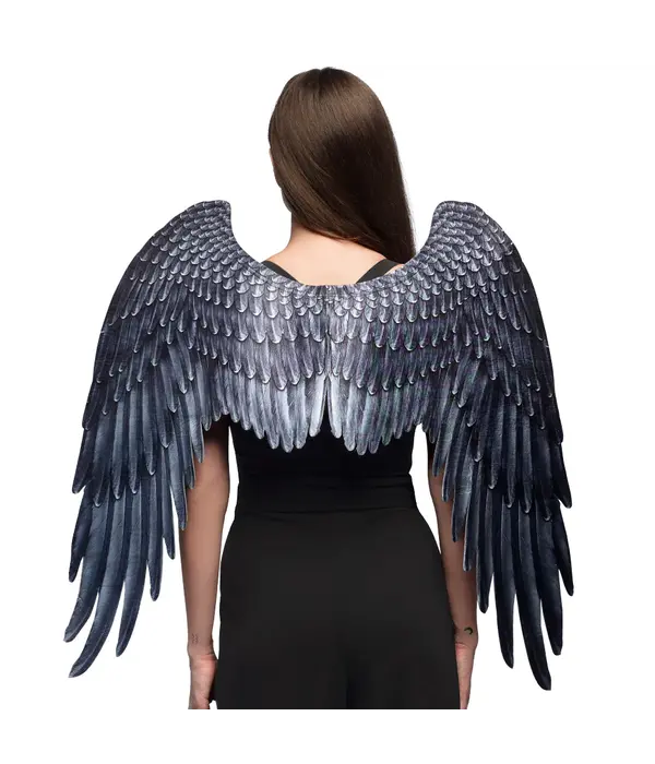 Vleugels Aartsengel zwart (95x75cm)