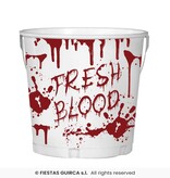 Metalen Emmertje Halloween Fresh Blood (19x23cm)