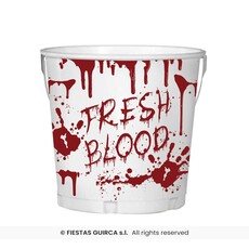 Metalen Emmertje Halloween Fresh Blood (19x23cm)
