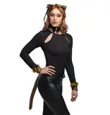 Set Cute Leopard Brown Dames