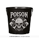 Metalen Emmertje Halloween Poison Doodskop (19x23cm)