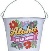 Metalen Emmer Hawaii Aloha (19x23cm)