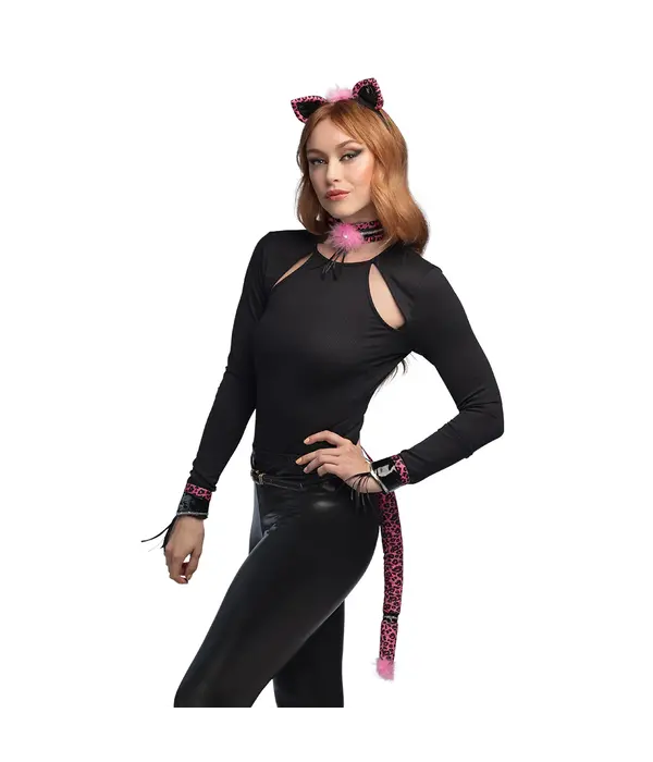 Set Pink Leopard Dames