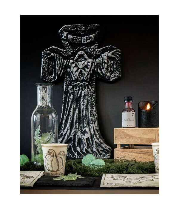 Grafsteen Kruis Halloween (33x57cm)