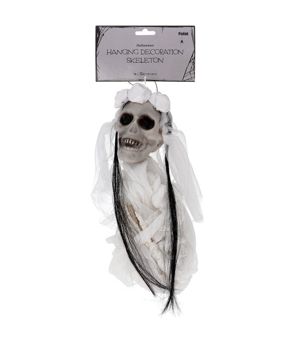 Hangdecoratie Bruid Skelet Halloween (90cm)