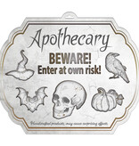 Deurbord Creepy Curiosities (40x50cm)