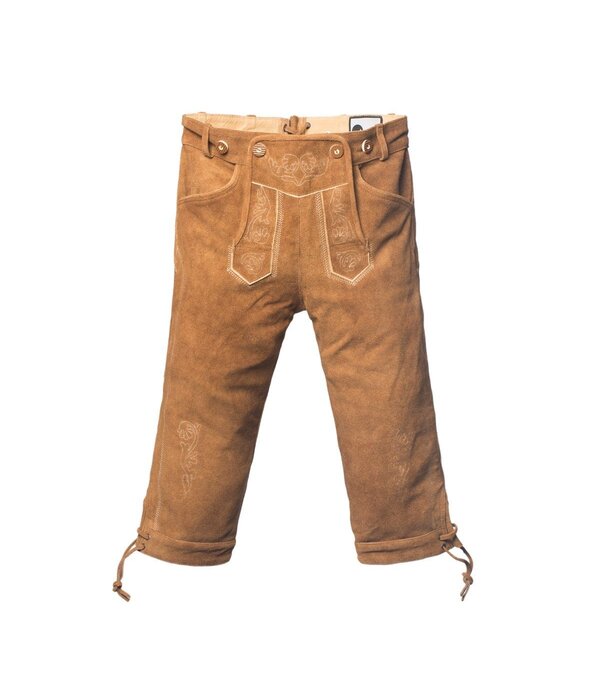 Lederhose Markus Lichtbruin Lang (100% Leder)