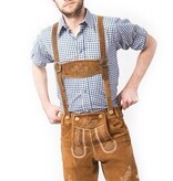 Lederhose Anton Lichtbruin Kort (Leer)