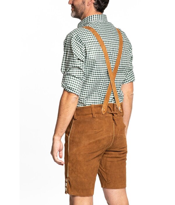 Lederhose Anton Lichtbruin Kort (Leer)