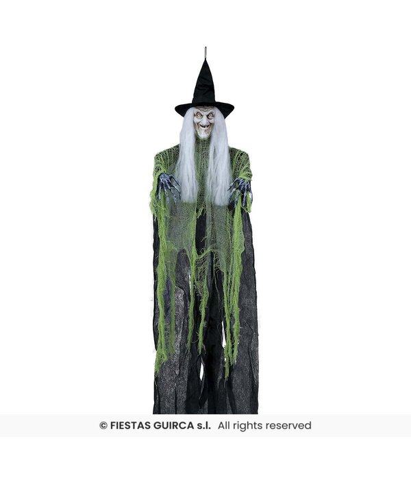 Hangende Halloween Heks Delia (100cm)