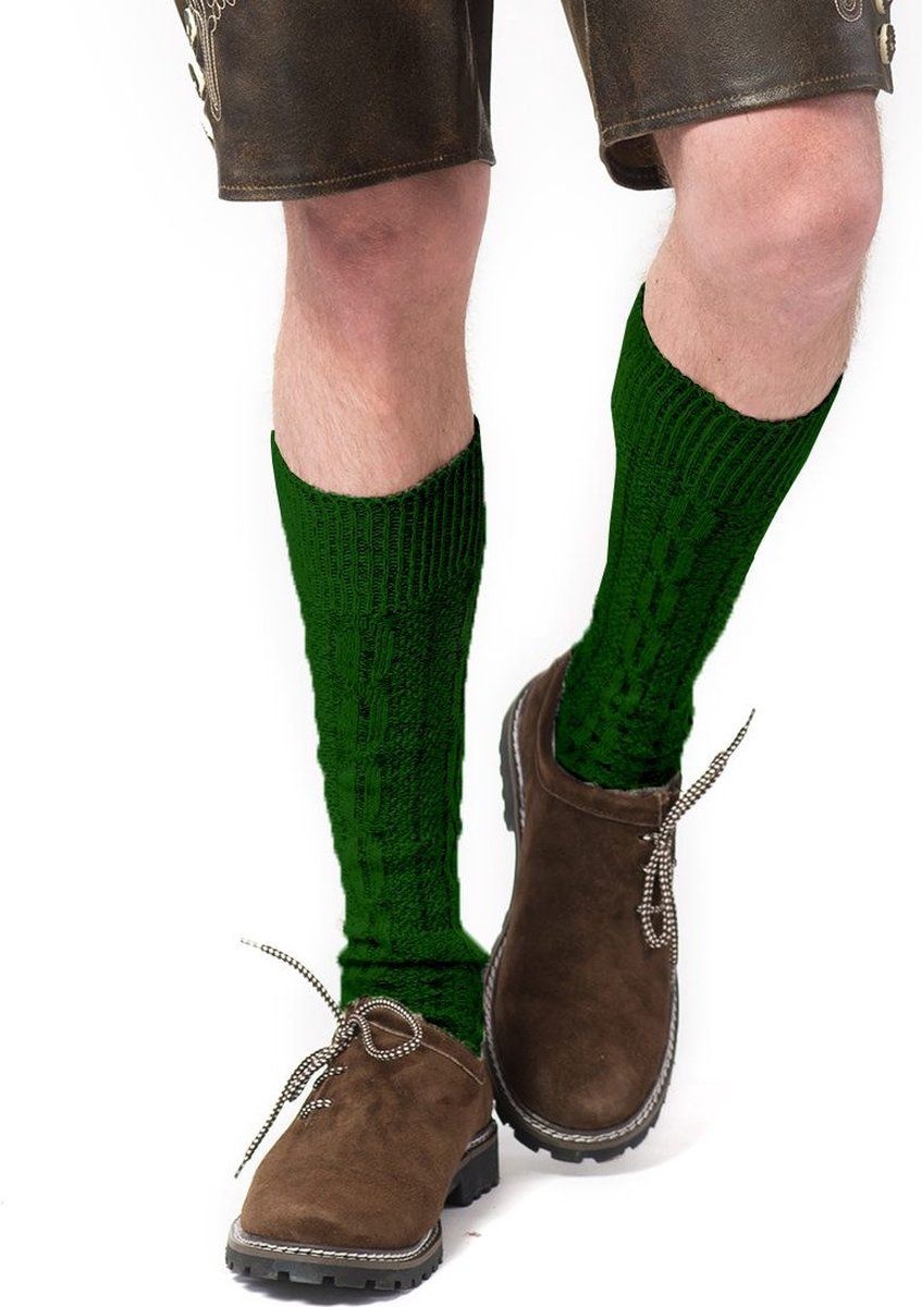 Tannhauser Kniekousen Oktoberfest Deluxe Oktoberfest Heren Carnavalskleding Heren Carnaval Accessoires - Groen - Mt 39/42