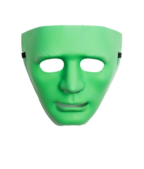 Groen Masker Anoniem PVC
