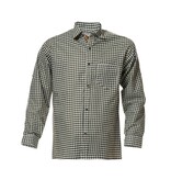 Trachtenhemd Lange Mouw Groen Geblokt Tirol